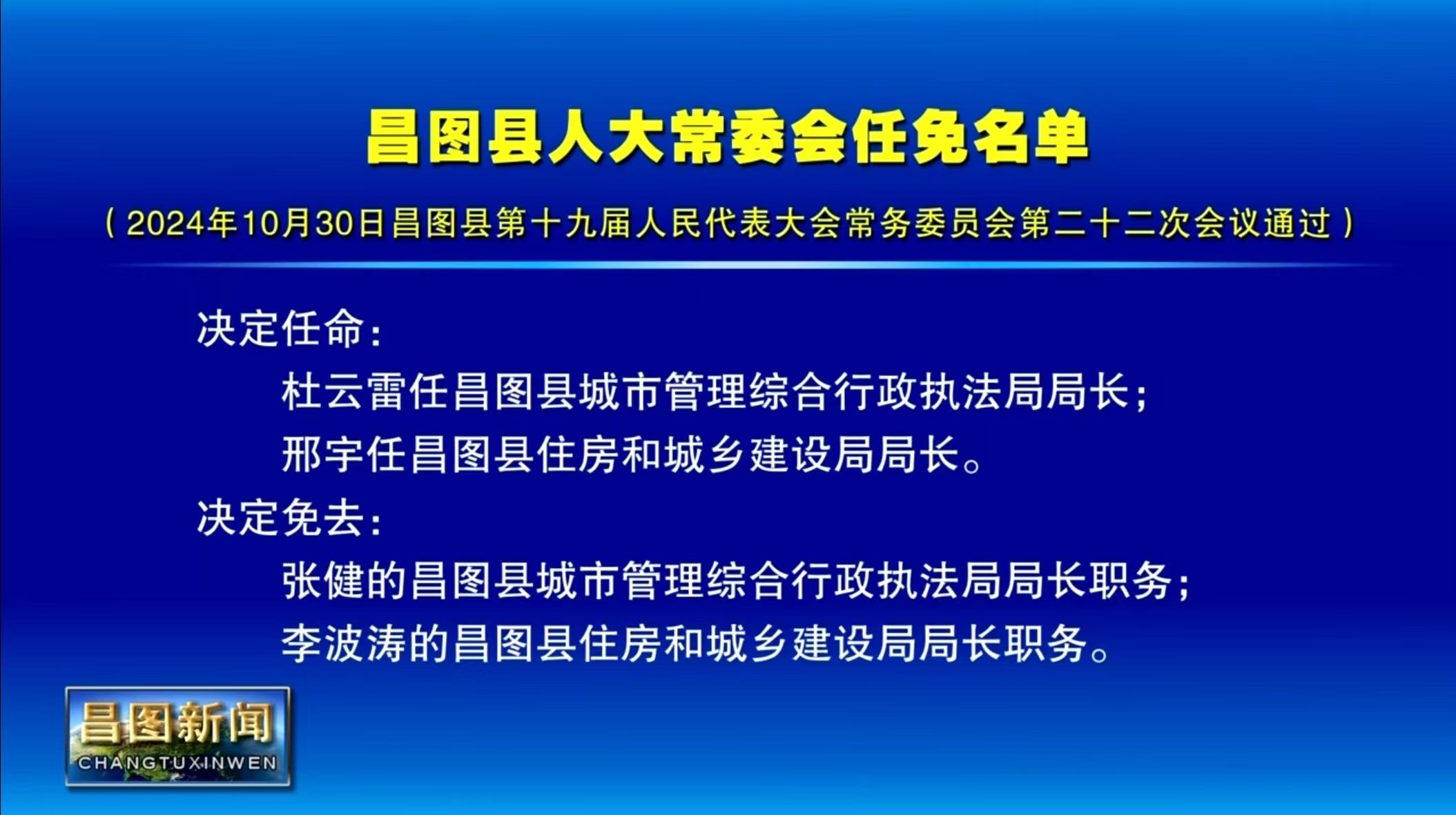 昌图县人民政府办公室人事最新任命通知